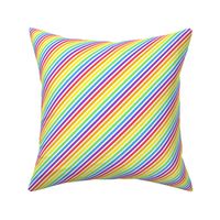Rainbow Diagonal Stripes