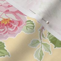 May Day  Summer Roses buttercup stripe