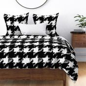 Houndstooth black and white