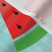 Watercolor Watermelon Picnic - Ant Invasion