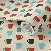 Retro Coffee Cups Pattern