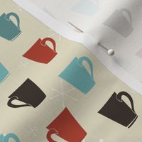 Retro Coffee Cups Pattern