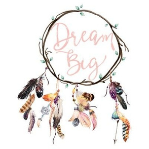 8" Wild & Free / Dream Big Dream Catcher