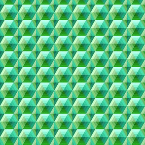 Hexagons and Diamonds in Green