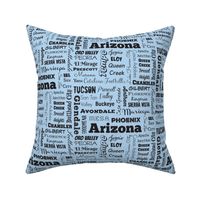 Arizona cities, blue