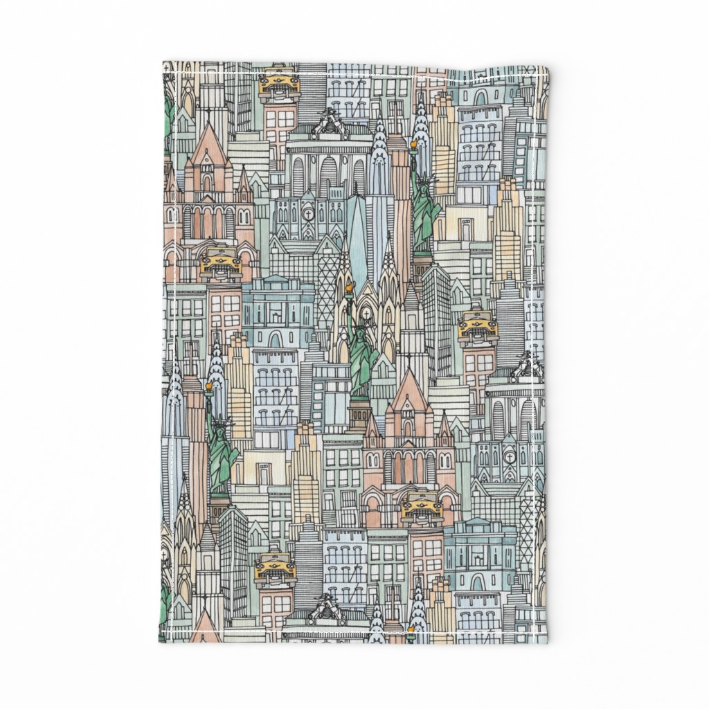 New York watercolor