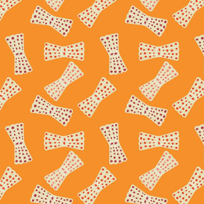 dotted bows orange