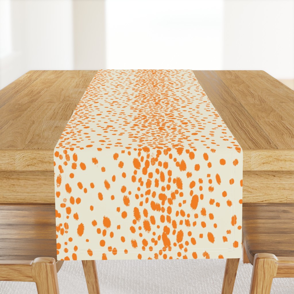 Orange Dots on warm white