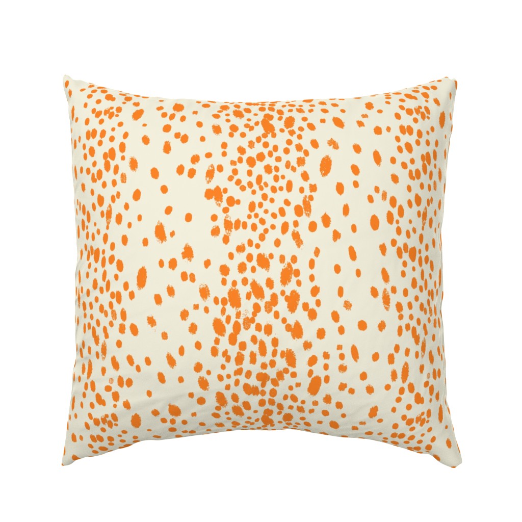 Orange Dots on warm white