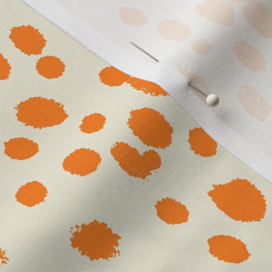 Orange Dots on warm white