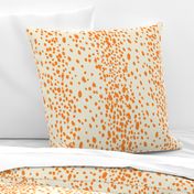 Orange Dots on warm white