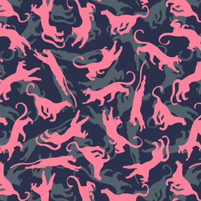 Pink Panthers in the Slate Jungle by Cheerful Madness!!