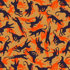 Burning  Jungle Panthers by Cheerful Madness!!