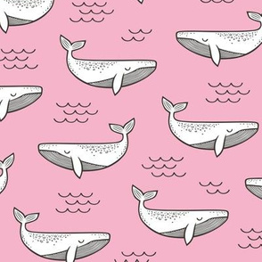 Whales on Pink