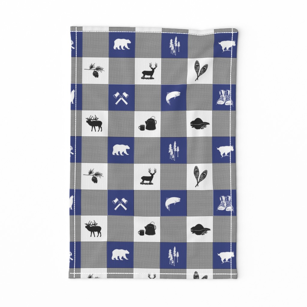 LG Wilderness Buffalo Check Animal BLUE