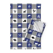 LG Wilderness Buffalo Check Animal BLUE