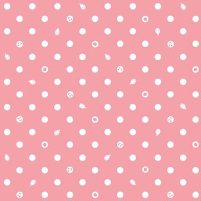 Polka bunnies - Salmon Pink