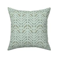 Twiggy Arrows Herringbone - Mint