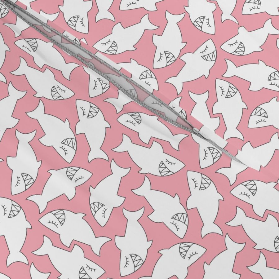 baby sharks on pink