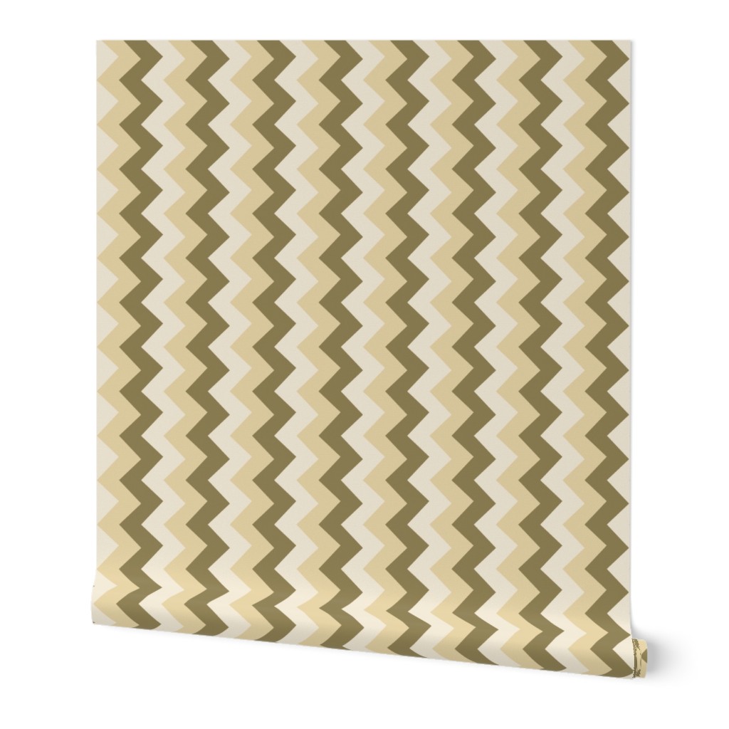 Collared portrait vertical chevron coordinate - tan