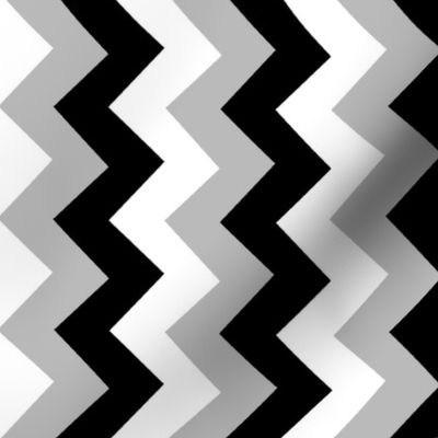 Collared portrait vertical chevron coordinate - gray