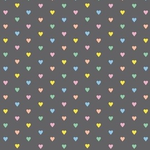 Fer Shurr* (Rainbow Pastel on Pepper Pot)  || tiny '80s hearts