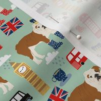 english bulldog fabric london uk bulldogs fabric - mint