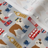 english bulldog fabric london uk bulldogs fabric - grey