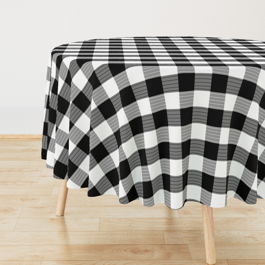 Modern Large Gingham with a Twist 