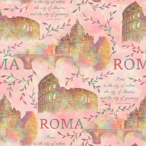 Romewatercolor-pink