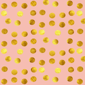 Gold dots pink