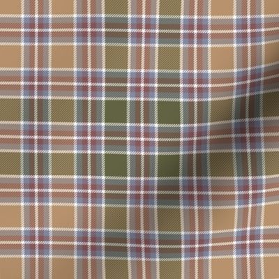 Jacobite 1850 tartan, 6"weathered orange