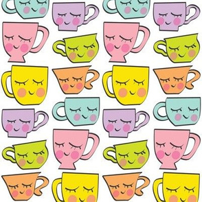 assorted teacups-with-faces