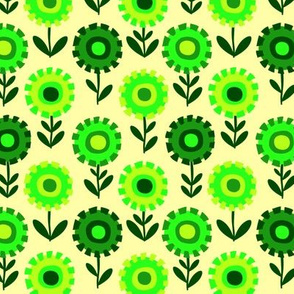 Green Spring Dandelions Calico by Cheerful Madness!!