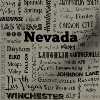 Nevada cities, taupe