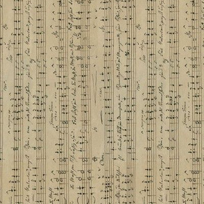 Carl Wilhelm's seamless handwritten sheet music