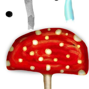 Mushrooms Background White