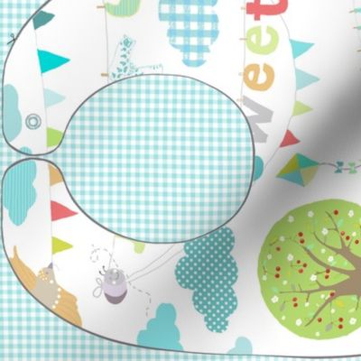 Playground baby bibs sewing template