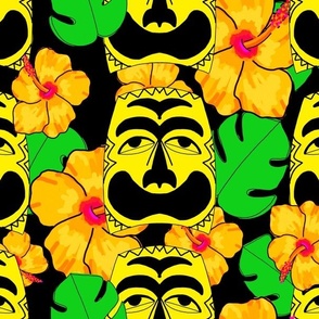 Tropical tiki black