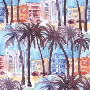 Miami Beach Watercolor