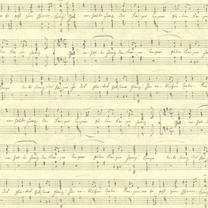Haydn's seamless handwritten sheet music