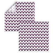 Chevron Watercolor  Home Decor Ikat Plum Purple Eggplant Aubergine Tribal _Miss Chiff Designs