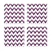 Chevron Watercolor  Home Decor Ikat Plum Purple Eggplant Aubergine Tribal _Miss Chiff Designs