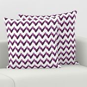 Chevron Watercolor  Home Decor Ikat Plum Purple Eggplant Aubergine Tribal _Miss Chiff Designs