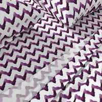 Chevron Watercolor  Home Decor Ikat Plum Purple Eggplant Aubergine Tribal _Miss Chiff Designs