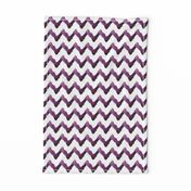 Chevron Watercolor  Home Decor Ikat Plum Purple Eggplant Aubergine Tribal _Miss Chiff Designs