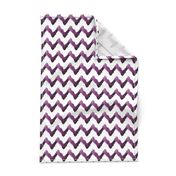 Chevron Watercolor  Home Decor Ikat Plum Purple Eggplant Aubergine Tribal _Miss Chiff Designs