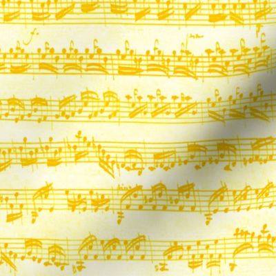 Bach's handwritten sheet music - seamless, dotgold