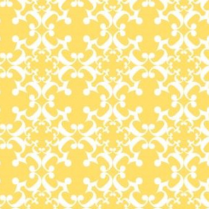 Butter Yellow Damask