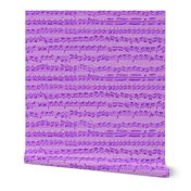 Bach's handwritten sheet music - seamless, mad purple